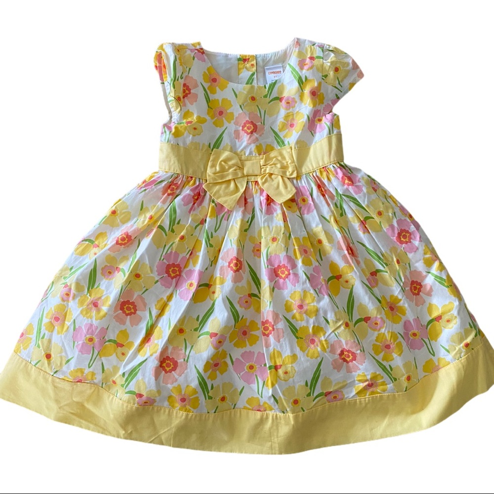 New GYMBOREE Spring JUBILEE Yellow Floral DRESS
